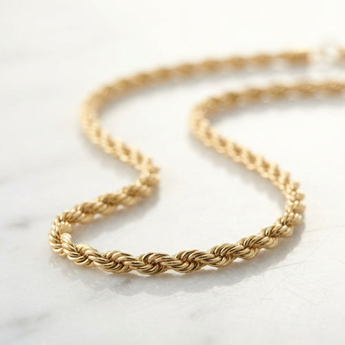 Aurelius™ Twisted Rope Gold Chain